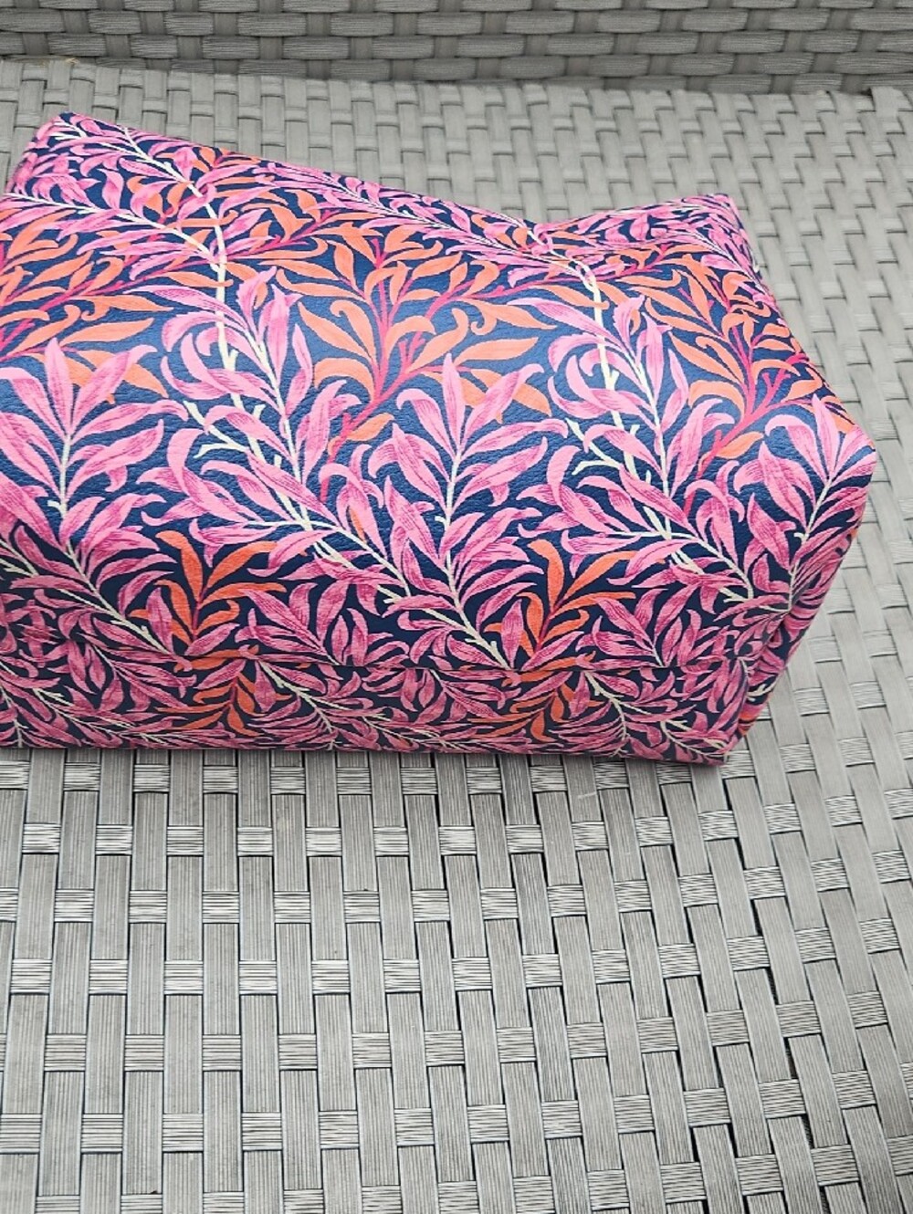 NWOT William MORRIS Willow Bough Leaf Vine Cosmetic.Make Up Travel Floral Pouch - Picture 8 of 17